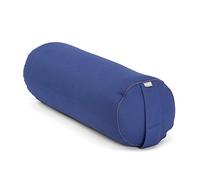 BodhiYoga Bolster ECO | 100% algodón orgánico | Rollo de yogarolle con relleno de espelta orgánica | funda lavable | cojín para ejercicios de yoga restaurativos | Grande aprox. 65 x