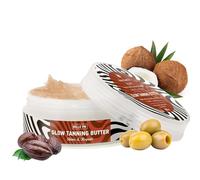 BODI BEAUTY Glow Tanning Mantequilla Aceite para un bronceado con Manteca Monoy de Tahití, cacao, coco, oliva, manteca de karité | SPF 0 | acelerador de bronceado | autobronceador corporal | 150ml