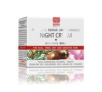 BODI BEAUTY Rooibos Star - Crema de noche antiarrugas (50 ml, con hialurón, Q10, aceite de argán y extracto de rosa, cuidado nocturno regenerador, absorción rápida, para piel seca, sensible y madura)