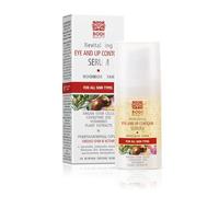 BODI BEAUTY - Sérum antiedad para ojos y labios de 15 ml - Hialuron, Q10, Rooibos, agua de rosas y vitamina E | Hidratación y Elasticidad | Anticansancio | Anticansancio | Absorción Rápida |