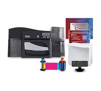 Bodno Impresora de Tarjetas y Sistemas Paquete Completo con el Software ID Fargo DTC4500e Doble Cara Software de edición de Bronce