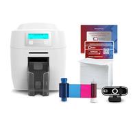 Bodno Magicard 300 - Impresora de Tarjetas de identificación de Doble Cara y Suministros completos, Software de identificación de Paquete - Edición Bronce