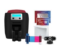 Bodno Magicard 400X - Impresora de tarjetas de identificación de doble cara y suministros completos, software de identificación de paquete - Gold Edition