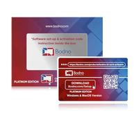 Bodno Programa de Software tarjeta de identificación para PC y Mac - Diseño e impresión de fotos con tarjetas de identificación y tarjetas de regalo/Fidelidad Platinum Edition