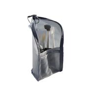 BODOBTF 1 bolsa de maquillaje transparente con cremallera para mujer - Estuche de maquillaje de viaje para mujer, B-gris., talla única