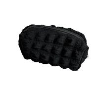 BODOBTF 1 neceser de maquillaje, estuche de lápices de color sólido, bolsa de almohada creativa, suministros escolares, caja de papelería, organizador de cosméticos, Black, Talla única