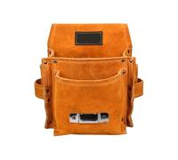 BODOBTF Bolsa de herramientas portátil, pequeña bolsa de almacenamiento, bolsa de cintura, organizador de herramientas, accesorios de reparación de jardinería, herramientas de cuero, cinturón