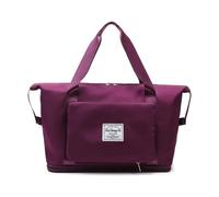 BODOBTF Bolsa plegable de gran capacidad, bolsa de viaje, bolsa de mano para equipaje, impermeable, bolsa de hombro para mujer, Fuchsia, Talla única