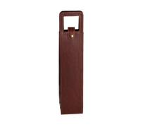 BODOBTF Bolsas de embalaje de vino tinto para regalo, embalaje universal, cajas de cuero, múltiples botellas individuales para copas de vino, bolsas de cuero, White, 9X9X41CM_1PCS