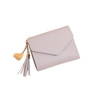 BODOBTF Carteras simples con cremallera para mujer, color negro, blanco, gris, rojo, de sección larga, cartera de mano de piel sintética suave, Gray2, Talla única