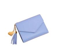 BODOBTF Carteras simples con cremallera para mujer, color negro, blanco, gris, rojo, de sección larga, cartera de mano de piel sintética suave, azul2, Talla única