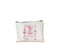 BODOBTF Come on Barbie - Bolsa de maquillaje para mujer, diseño de dibujos animados, bolsa de lona para lápices, bolsa de aseo reutilizable para regalo, 7 (Reino Unido), 22cmX18cm