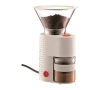 BODUM 10903-913EURO-3 Bistro - Trituradora de café eléctrica, muela de acero inoxidable, 160 W, color blanco