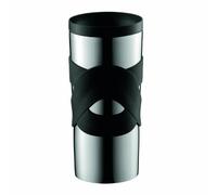 Bodum Mug de Viaje, Acero Inoxidable, Negro, 1 Unidad (Paquete de 1)
