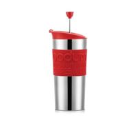 Bodum 11067-04 Travel Press Mug de Viaje, térmico, con émbolo, pequeño, 0,35 l., Rojo