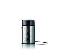 BODUM - 11160-16EURO-4PL - Bistro - Molinillo de café eléctrico con laminillas - 150 W - Acabado metálico