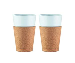 Bodum - 11582-109 - Bistro - 2 pcs tazas c/ manga de corcho - 0,3 l