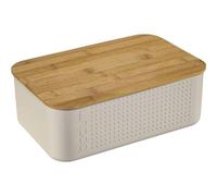 Bodum 11740-913 Caja pequeña de pan, plástico, madera, 19.39 x 29.4 x 10.7 cm, blanco, pequeño
