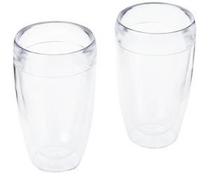 Bodum 11850-10SA - Juego de 2 Vasos de Doble Pared (plástico Resistente, 2 x 0,45 L)