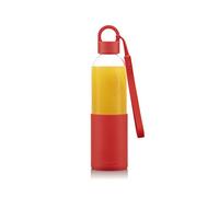 Bodum 12053-04B MELIOR - Botella para llevar (cristal, funda de silicona, 0,5 L)