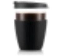 Bodum 12091-01 JOYCUP - Taza de cristal con tapa y manguito de silicona, 0,4 l