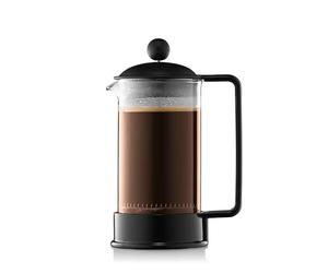 BODUM 1543-01SA-10 BRAZIL - Cafetera de pistón (3 tazas, plástico), color negro