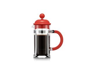 Bodum 1913-04 CAFFETTIERA Cafetera de pistón con tapa de plástico, 3 tazas, 0.35 l, acero inoxidable
