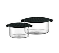 Bodum 2 Fuentes de horno con tapa Hot Pot negro
