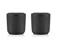 Bodum 2 Tazas de doble pared Douro 10 cl negro