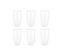 Bodum 4560-10-12 PAVINA - Juego de 6 Vasos, Doble Pared, 0,45 litros, Color Crema