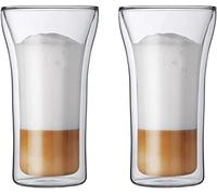 Bodum Assam - Set de 2 Vasos térmicos, 0,4 l, borosilicato, Transparentes