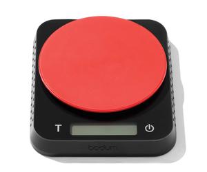 Bodum Báscula de cocina Bistro 13x15.7 cm Negro-rojo