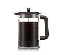 Bodum Bean K11683-10-451S - Cafetera fría de 1,5 l, 12 tazas, 50 onzas, con tapa de refrigerador, tostado oscuro