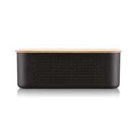 Bodum Bistro 11740-451S - Caja de pan (tamaño pequeño, tapa de bambú, 19 cm x 29 cm x 11 cm, colorida