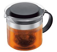 Bodum Bistro Nouveau - Tetera, 1,5 l, asa, Tapa y Filtro de plástico, Color Negro