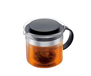 Bodum Bistro Nouveau - Tetera, 1,5 l, Filtro de plástico, Color Negro