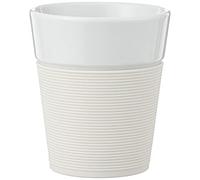 Bodum Bistro - Set de 2 Tazas de Porcelana, 0,3 l, Color Blanco Crema
