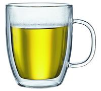 Bodum Bistro - Set de 2 Tazas térmicas Grandes, 0,45 l, borosilicato, Transparentes