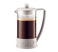 Bodum French Press System Brazil 8 Cups 1 L Cafetera émbolo, Vidrio, plástico, Blanco Crema, 8 Tazas