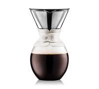BODUM Cafetera con Filtro Permanente, Blanco Roto, 1.5 Litros/51 Onza, 6