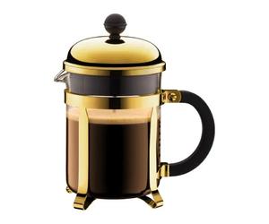 Bodum Cafetera de émbolo Chambord dorada 4 tazas