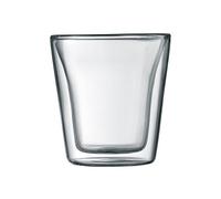 Bodum Canteen - Set de 2 Vasos térmicos, 0,1 l, borosilicato, Transparentes