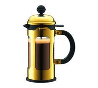 Bodum Chambord - Cafetera 3 tazas, 0,35 l, acero inoxidable, color oro
