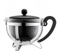 Bodum Chambord - Tetera, 1 l, Filtro, Tapa y asa de Color Negro