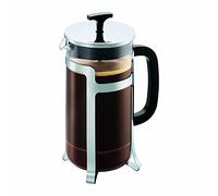 Bodum Jesper - Cafetera, 8 tazas 1 l, acero inoxidable brillante