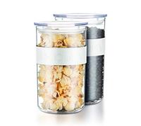 BODUM K11829-913SA PRESSO Set de 2 Tarros de plástico de conservación, SAN, 1.0l