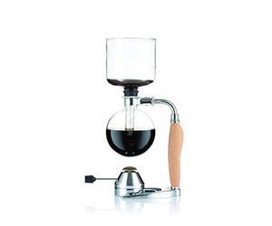 Bodum K11863-109 Mocca - Cafetera al vacío (4 Tazas, 0,5 l, Quemador de Gas, Acero Inoxidable)