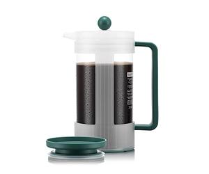 Bodum K12084-450S-143-Y21 BEAN Prensa de café sostenible 1.0l, 34oz, con tapa Yohki