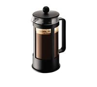 Bodum Kenya French Press 3 Cups 0.35 L Cafetera émbolo, Vidrio, plástico, Acero, Negro, Inches