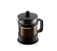 Bodum Kenya French Press 4 Cups 0.5 L Cafetera émbolo, 0.5 litros, Vidrio, plástico, Acero, Negro